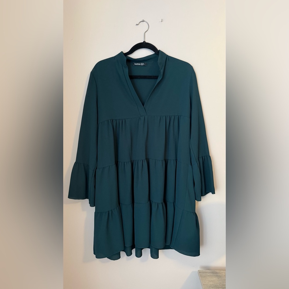 Boohoo Deep Teal Dress